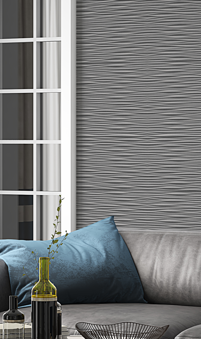3D MDF PANEL WHITE