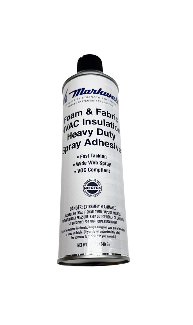 Foam & Fabric HVAC Insulation Heavy Duty Spray Adhesive.