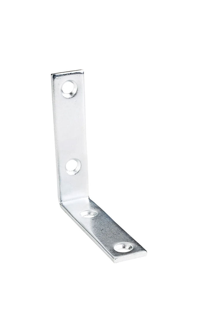 2-1/2" X 2-1/2" ZINC PLATED STEEL CORNER BRACE