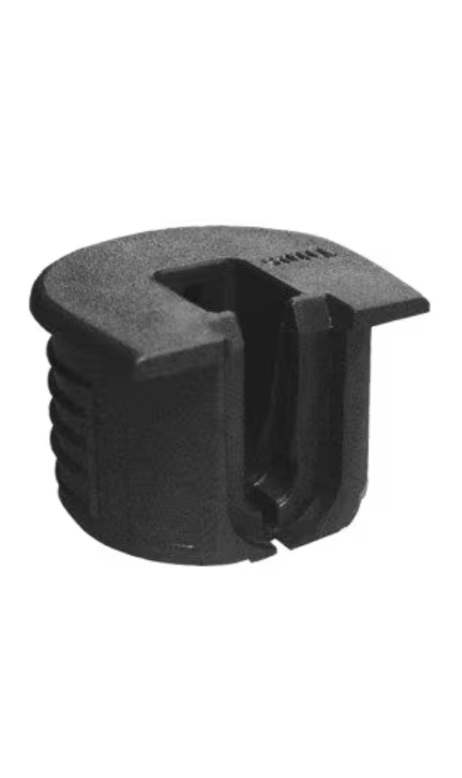 CamFix 19mm Knock-In Housing for Drop-On System 6 Dowel, BLACK