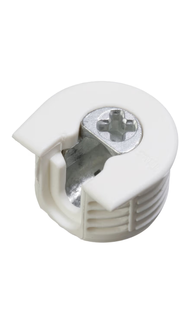 CamFix 19mm Knock-In Housing For Drop-On System 6 Dowel, White