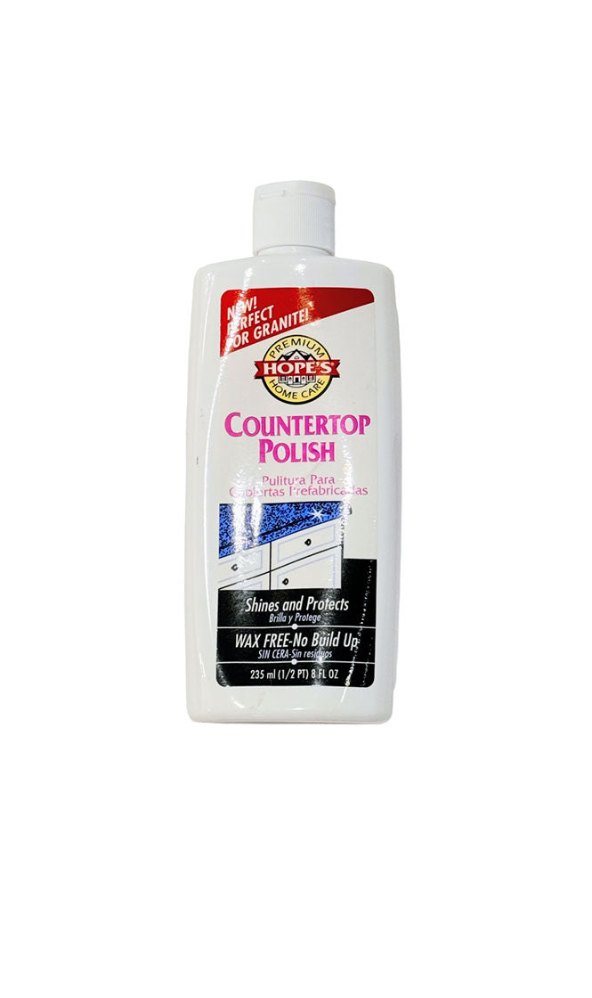 HOPE'S COUNTERTOP RESTORATION POLISH - SHINES AND PROTECTS WITH NO BUILD-UP - STREAK-FREE KITCHEN COUNTER CLEANER