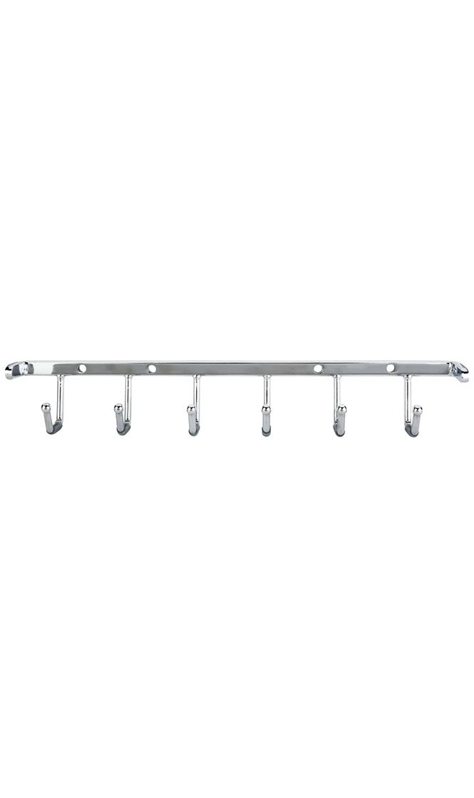 POLISHED CHROME SCREW-MOUNT BELT RACK