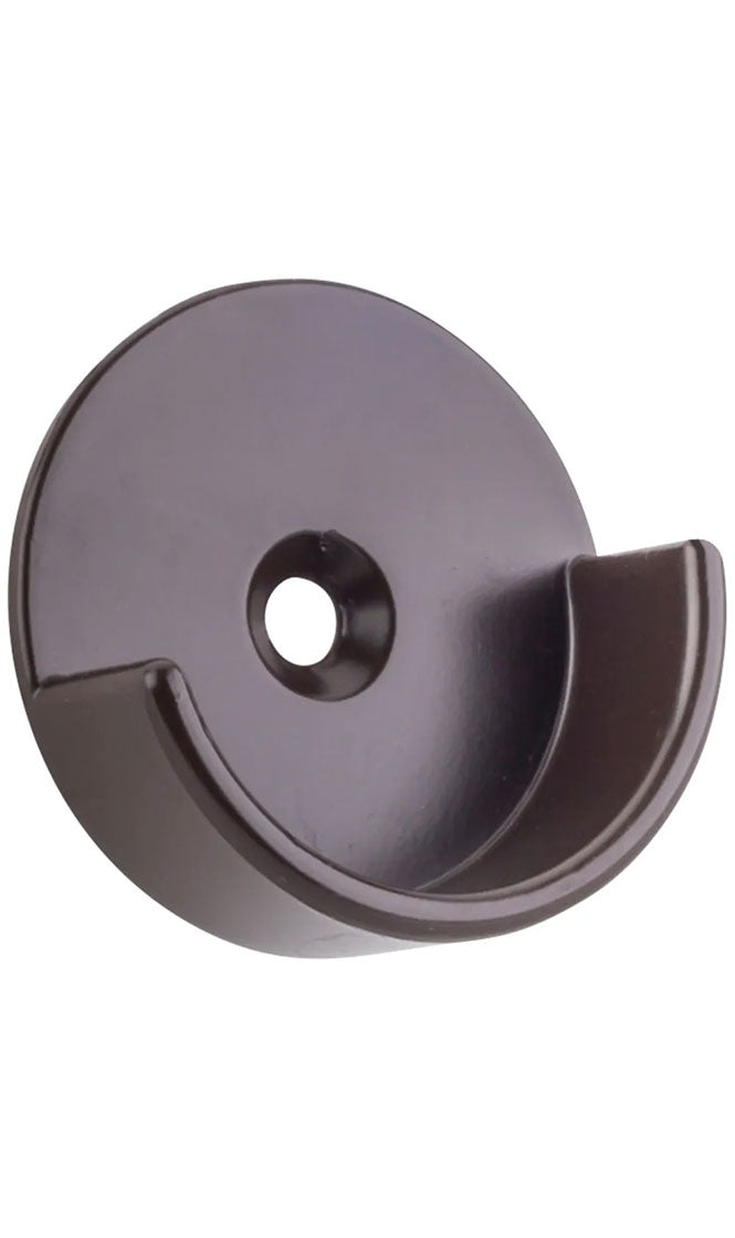 DARK BRONZE OPEN KNOCK-IN MOUNTING BRACKET FOR 1-5/16" ROUND CLOSET RODS