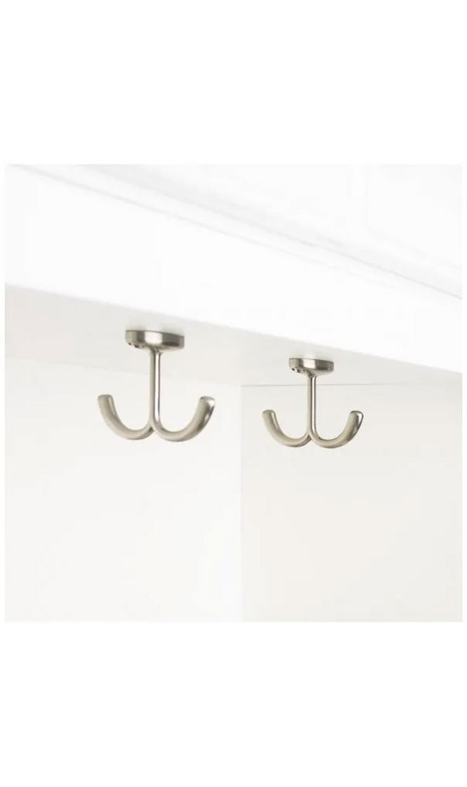 1-9/16" DOUBLE PRONG CEILING MOUNTED HOOK