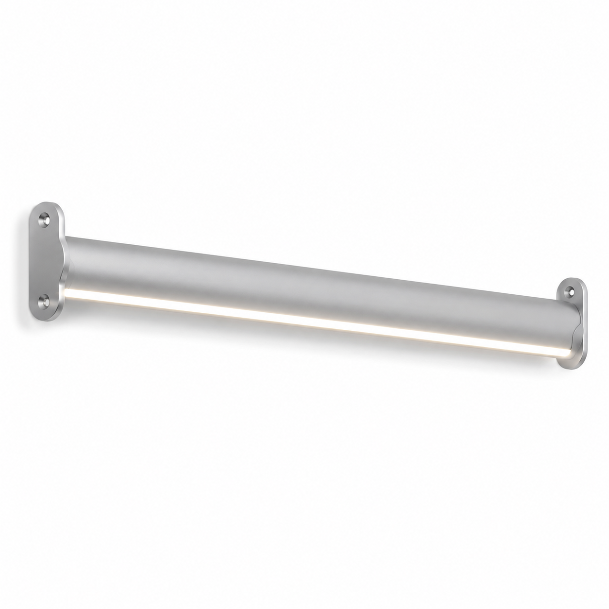 LED OVAL CLOSET ROD SATIN ALUMINUM 9.43" L X 1.14" H X W 0.55"