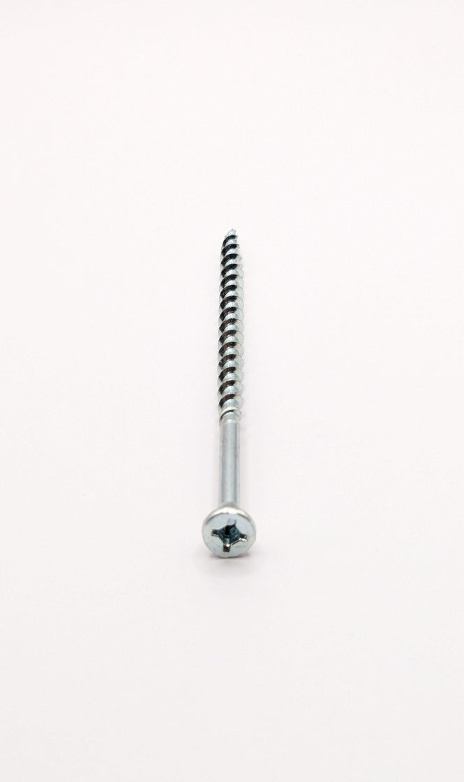 8" x 3" " FL PH/SQ Wood Drive Zinc