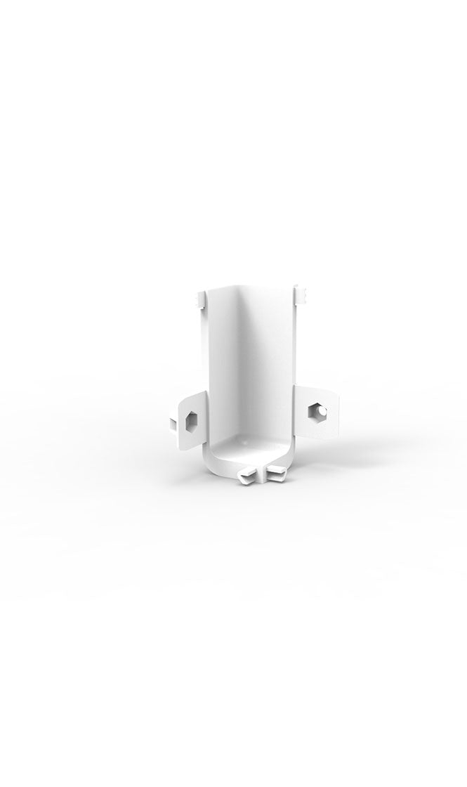 PLASTIC INTERNAL CORNER FOR GOLA PROFILE WHITE