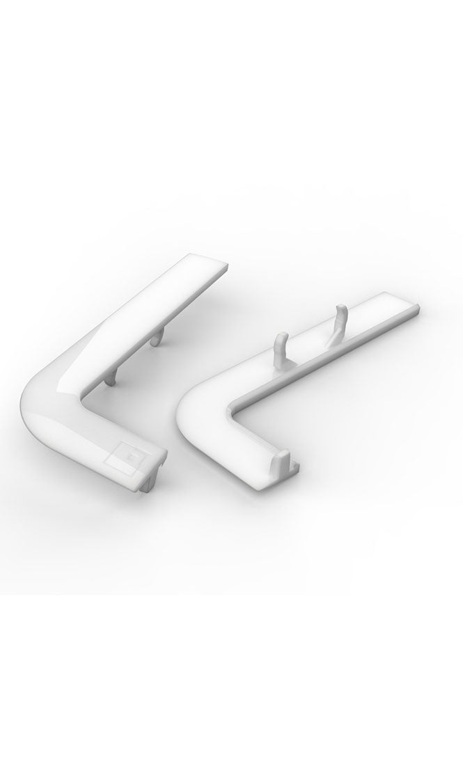 END CAP FOR UPPER GOLA PROFILE WHITE