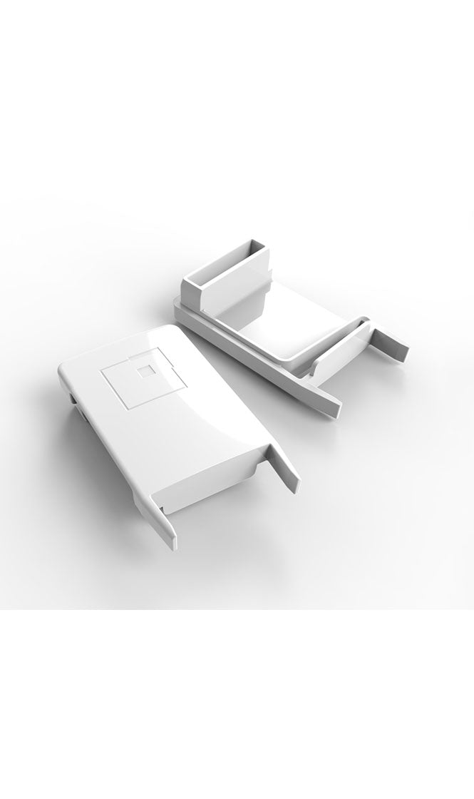 CAP FOR HANDLE ALUMINUM PROFILE WHITE