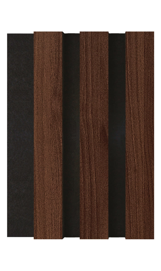 MDF Acoustic Panel Dark Walnut
