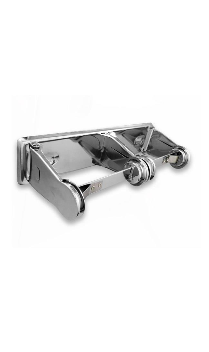 PAPER HOLDER-DOUBLE CHROME