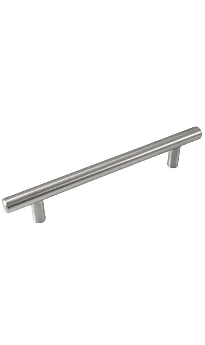 MELROSE STAINLESS STEEL T-BAR PULL - 128MM - 7" OVERALL