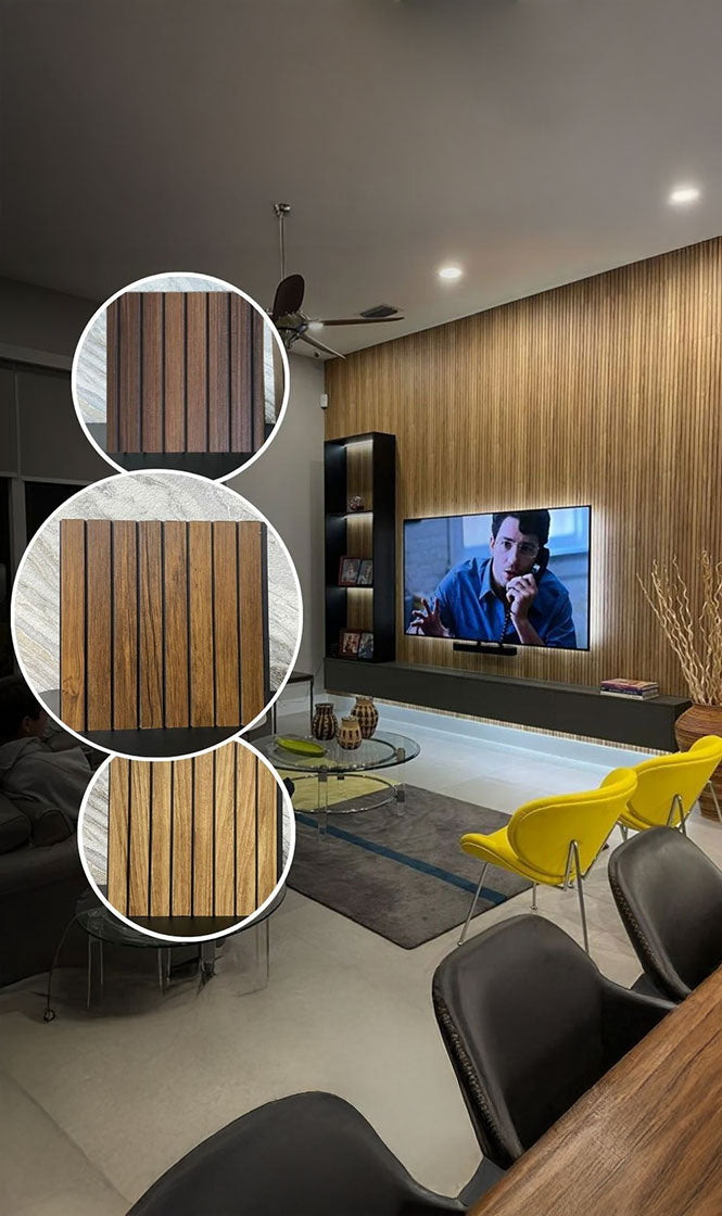 INDOOR PVC WALL PANEL LISCIO EBONY