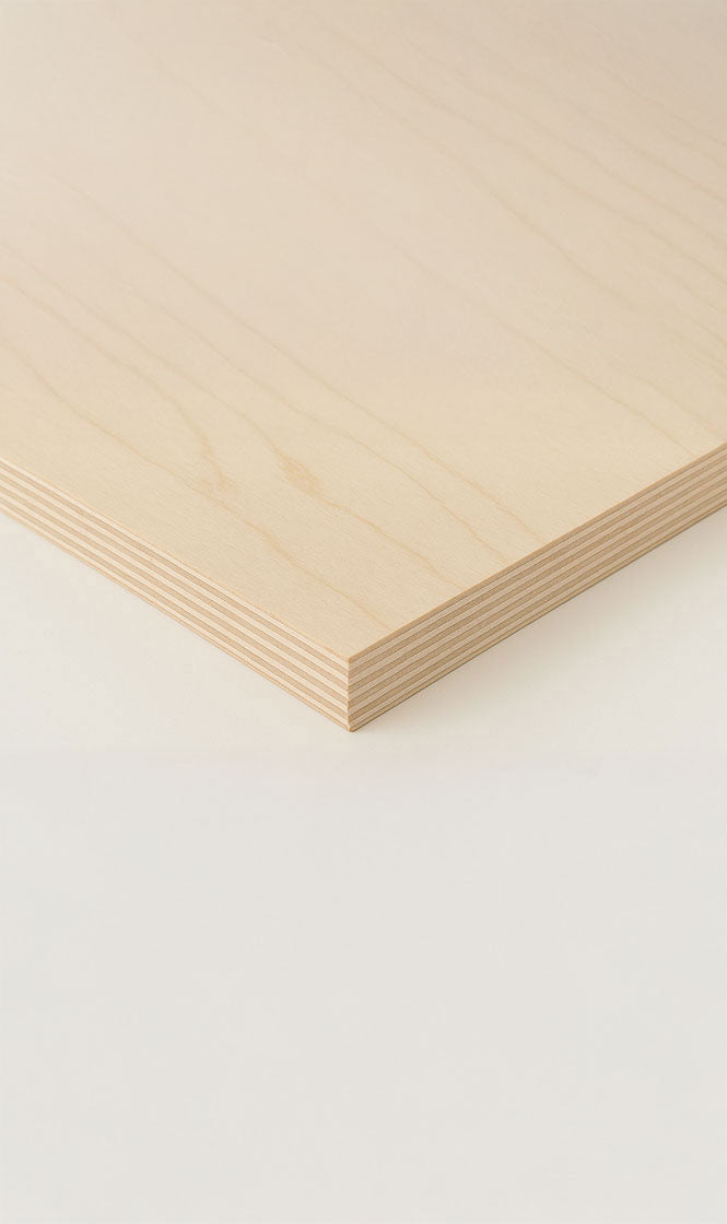 PLYWOOD  1/4" WHITE MAPLE RAW