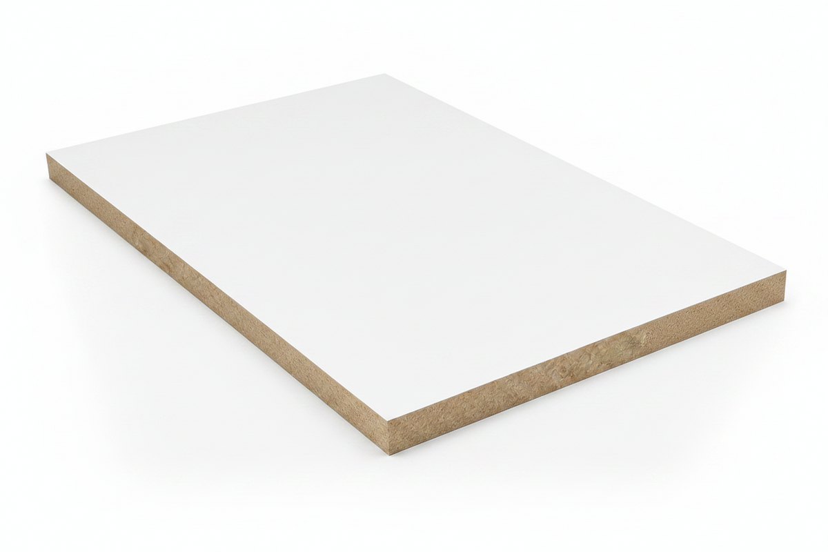 MDF Laminated 3/4" - 4" x 8" White 2 Side