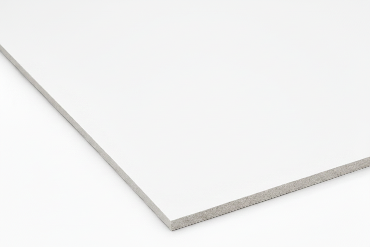 MDF BACKING HARDBOARD WHITE 1/4 - 4" X 8"
