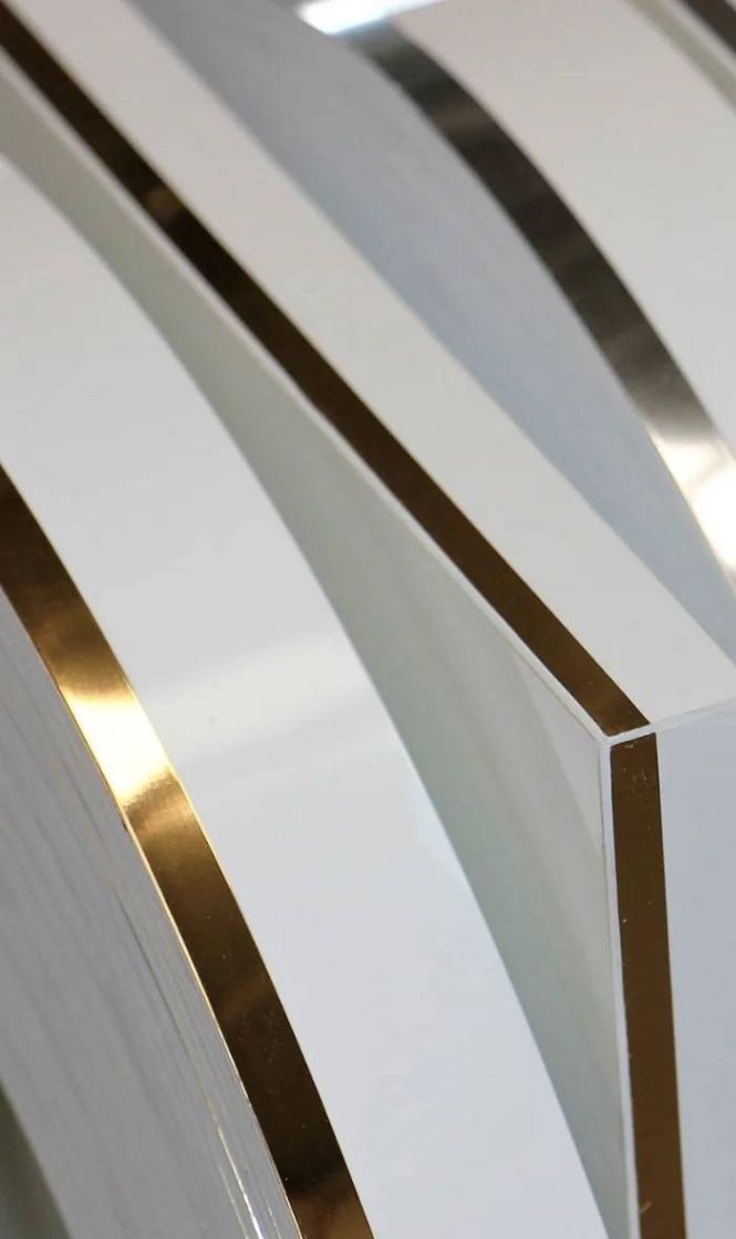 PVC EDGEBANDING MIRROR DECOR GOLD
