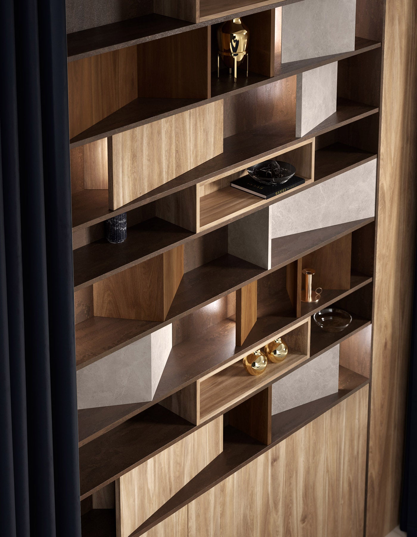 MELAMINE BRANDY CASTELLO OAK