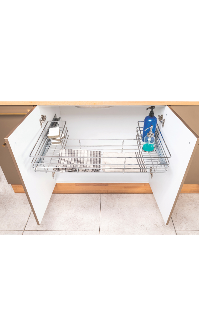 SOFT CLOSE UNDERSINK WIRE DRAWER