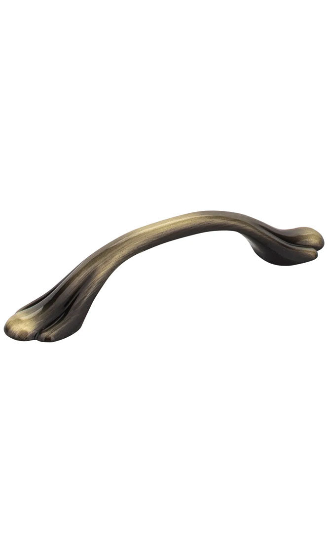 3" CENTER-TO-CENTER BRUSHED ANTIQUE BRASS KINGSPORT CABINET PULL