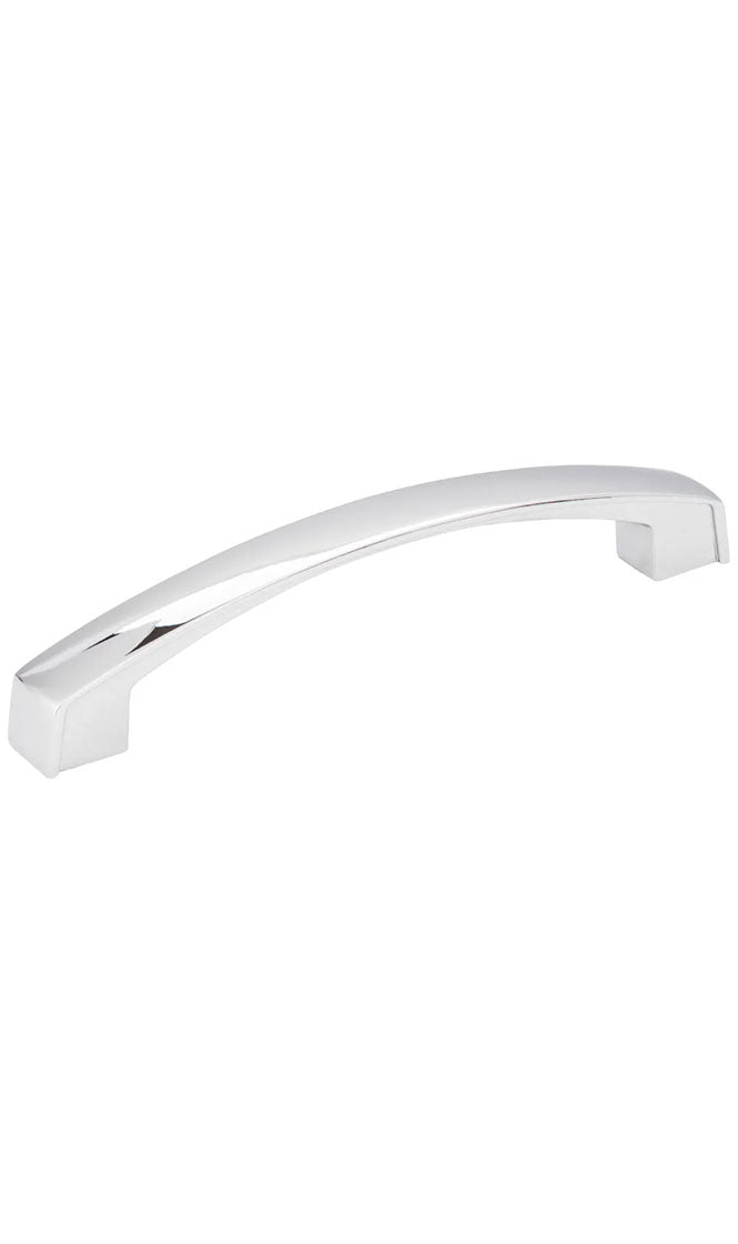 128 MM CENTER-TO-CENTER POLISHED CHROME SQUARE MERRICK CABINET PULL