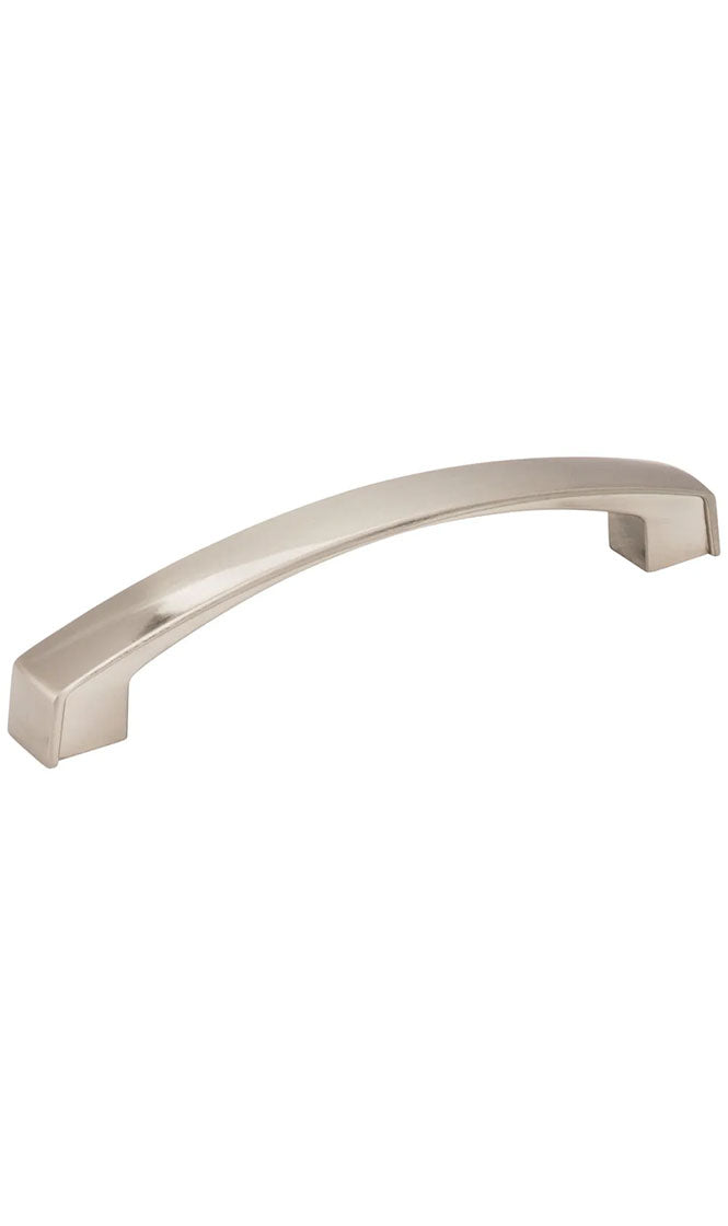 128 MM CENTER-TO-CENTER SATIN NICKEL SQUARE MERRICK CABINET PULL