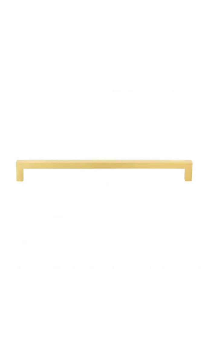 224 MM CENTER-TO-CENTER BRUSHED GOLD SQUARE STANTON CABINET BAR PULL