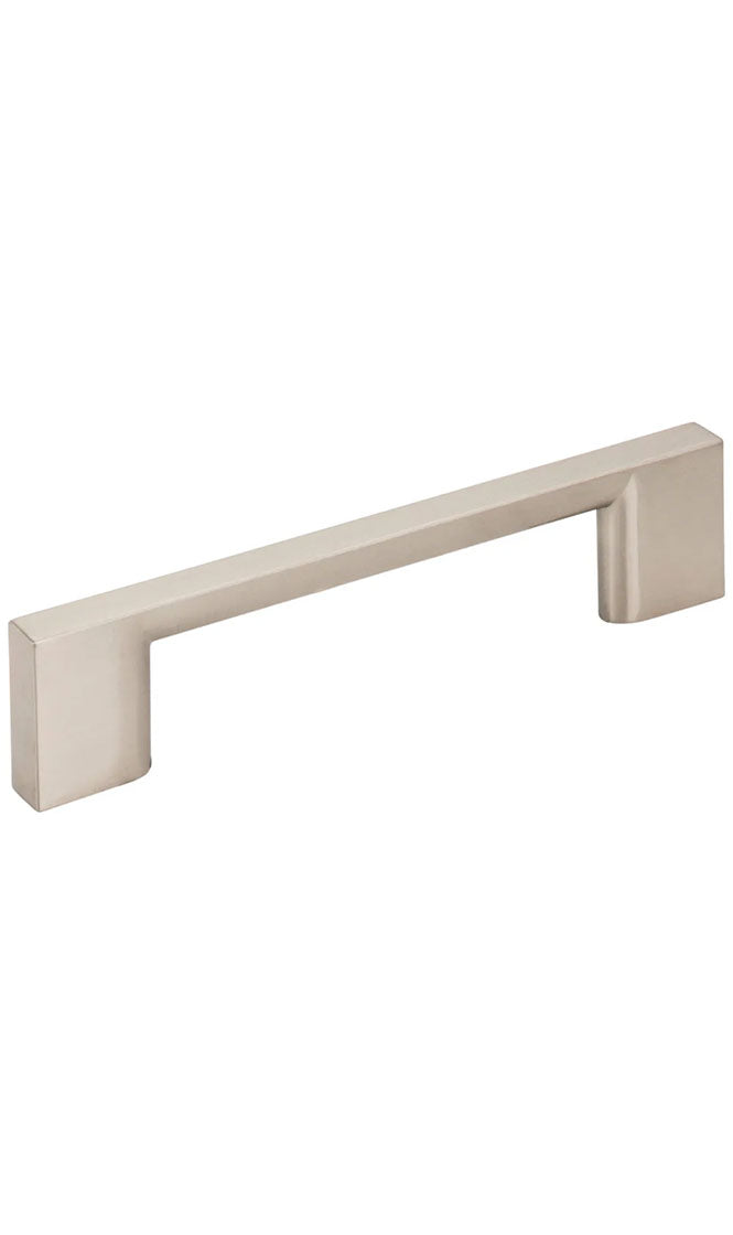 96 MM CENTER-TO-CENTER SATIN NICKEL SQUARE SUTTON CABINET BAR PULL
