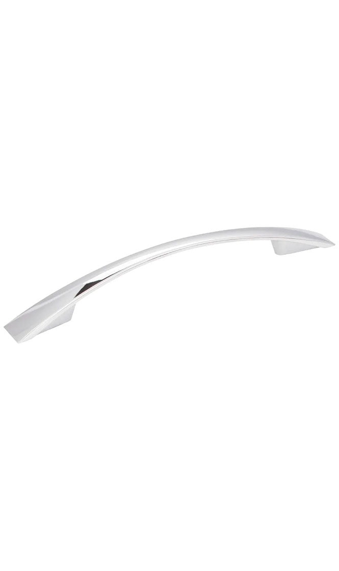 128 MM CENTER-TO-CENTER POLISHED CHROME FLARED REGAN CABINET PULL