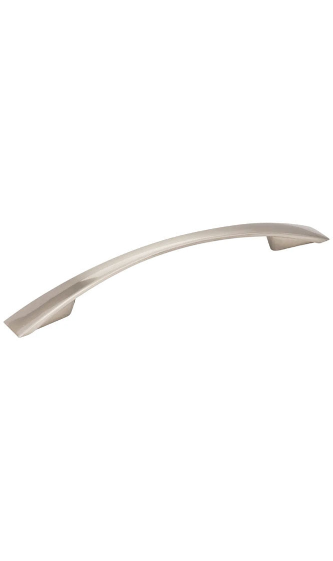 128 MM CENTER-TO-CENTER SATIN NICKEL FLARED REGAN CABINET PULL