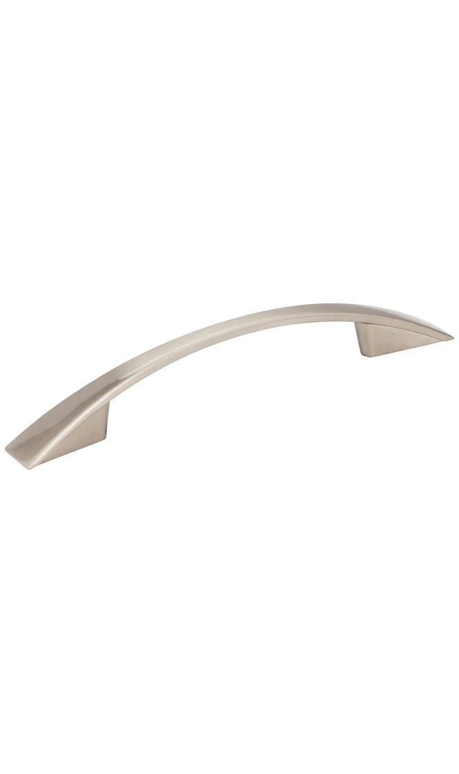 96 MM CENTER-TO-CENTER SATIN NICKEL FLARED REGAN CABINET PULL