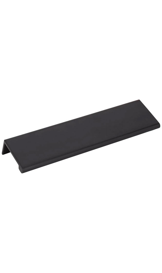 6" OVERALL LENGTH MATTE BLACK EDGEFIELD CABINET TAB PULL
