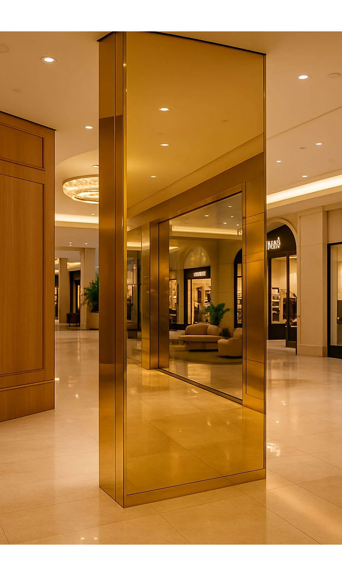 PVC Gold Mirror Sheet