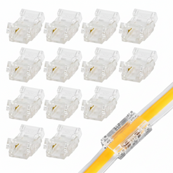  clear RJ45 network connectors shown on a white background, with one connector highlighted over a yellow cable to demonstrate use.