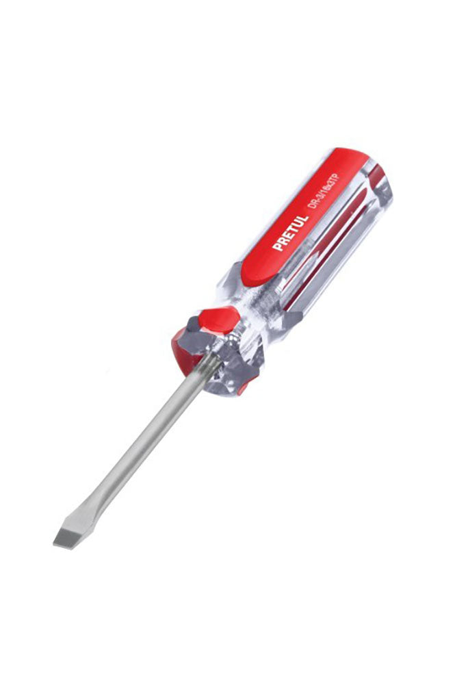 SLOTTED SCREWDRIVER PVC PRETU